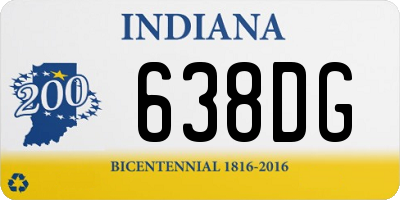 IN license plate 638DG