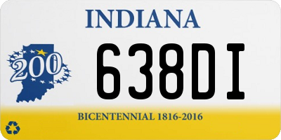 IN license plate 638DI