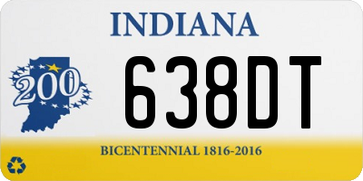 IN license plate 638DT