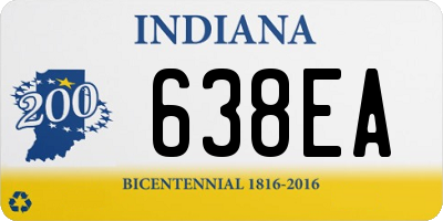 IN license plate 638EA