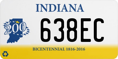 IN license plate 638EC