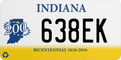 IN license plate 638EK