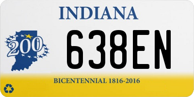 IN license plate 638EN