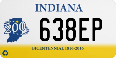 IN license plate 638EP