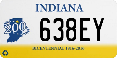 IN license plate 638EY