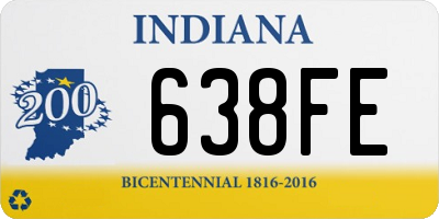 IN license plate 638FE