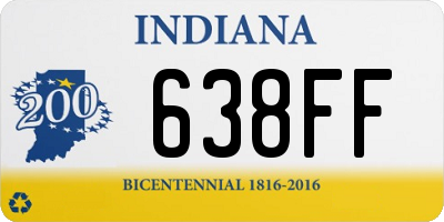 IN license plate 638FF