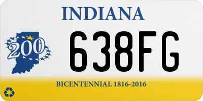 IN license plate 638FG