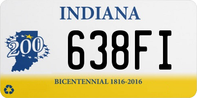 IN license plate 638FI