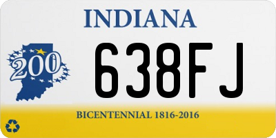IN license plate 638FJ