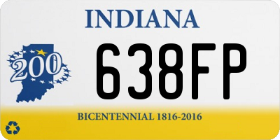 IN license plate 638FP