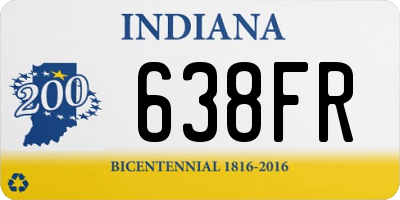 IN license plate 638FR