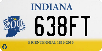 IN license plate 638FT