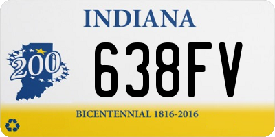 IN license plate 638FV