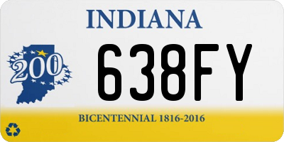 IN license plate 638FY