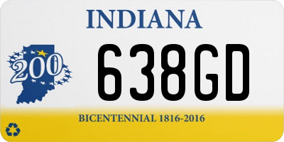 IN license plate 638GD