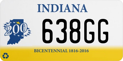 IN license plate 638GG