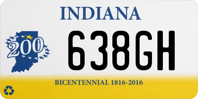 IN license plate 638GH