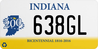 IN license plate 638GL