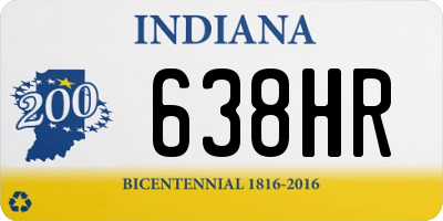 IN license plate 638HR
