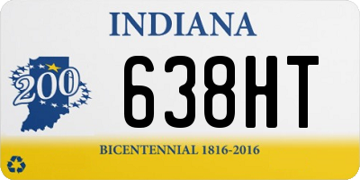 IN license plate 638HT