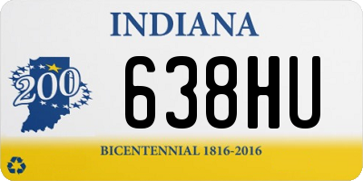 IN license plate 638HU