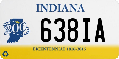 IN license plate 638IA