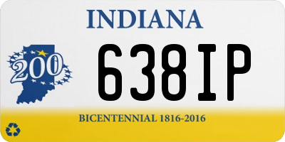 IN license plate 638IP