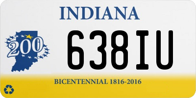 IN license plate 638IU