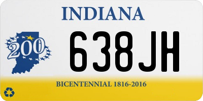 IN license plate 638JH