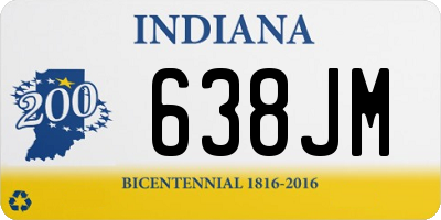 IN license plate 638JM