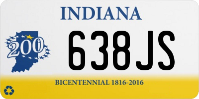 IN license plate 638JS