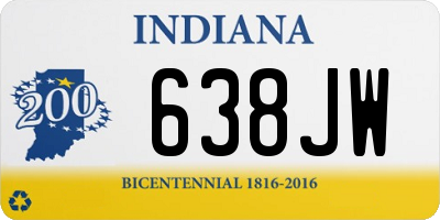 IN license plate 638JW