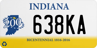 IN license plate 638KA