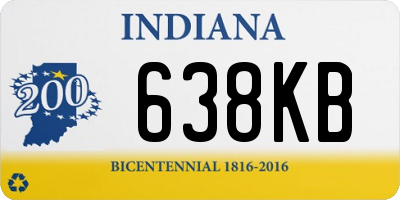 IN license plate 638KB