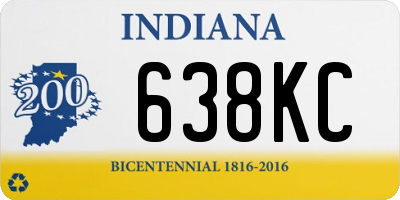 IN license plate 638KC