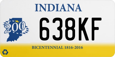 IN license plate 638KF