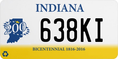 IN license plate 638KI