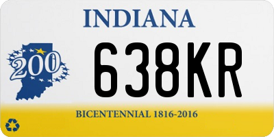 IN license plate 638KR