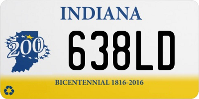 IN license plate 638LD