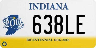 IN license plate 638LE