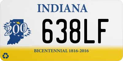 IN license plate 638LF