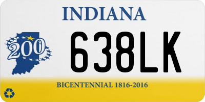 IN license plate 638LK