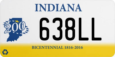 IN license plate 638LL