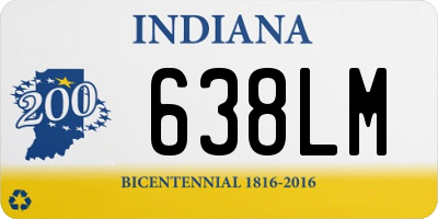 IN license plate 638LM