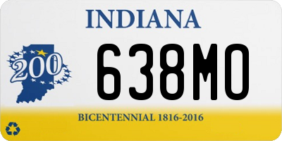 IN license plate 638MO