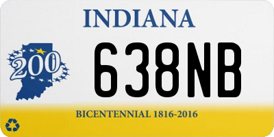 IN license plate 638NB