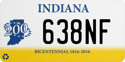 IN license plate 638NF