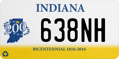 IN license plate 638NH