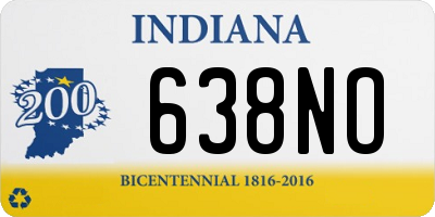 IN license plate 638NO